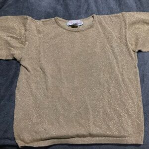 Sparkly gold top